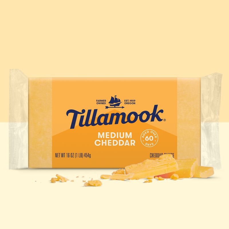 slide 2 of 9, Tillamook Medium Cheddar Cheese Block - 16oz, 16 oz
