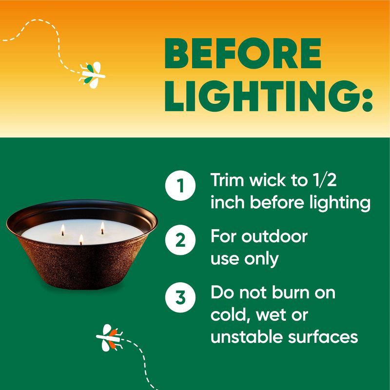 slide 6 of 13, OFF! Citronella Candle Outdoor Bug Deterrent Mosquito Candle - 23oz, 23 oz