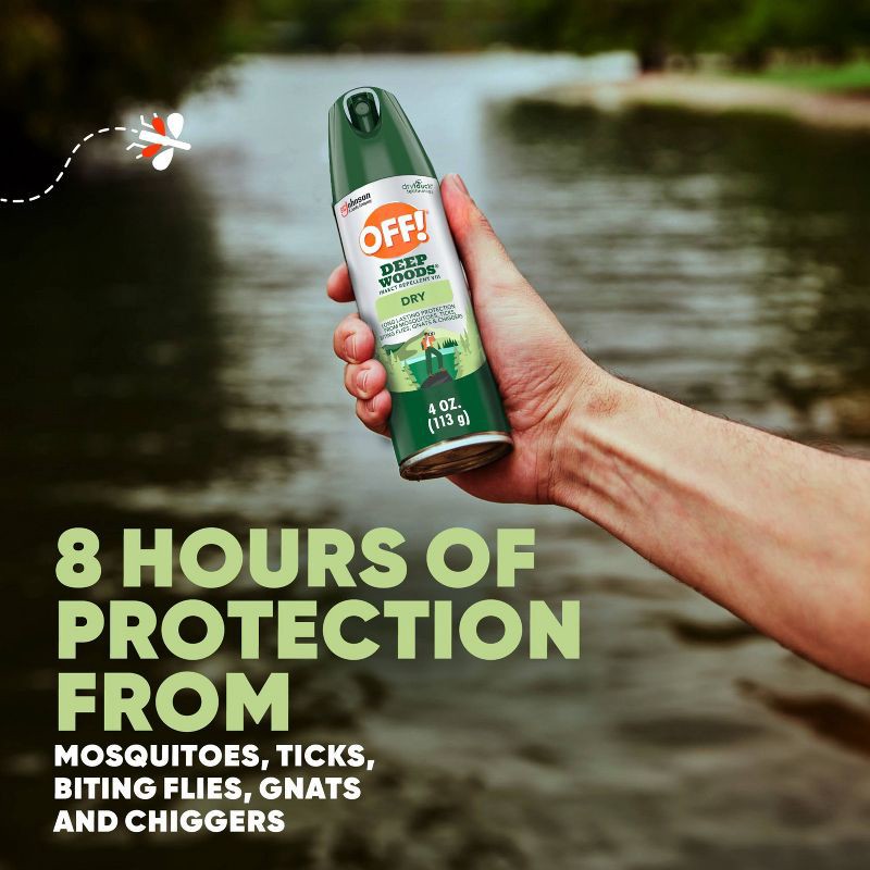 slide 4 of 14, OFF! Deep Woods Mosquito Repellent Bug Spray - 4oz, 4 oz