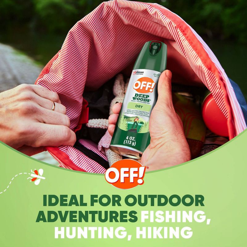 slide 5 of 14, OFF! Deep Woods Mosquito Repellent Bug Spray - 4oz, 4 oz