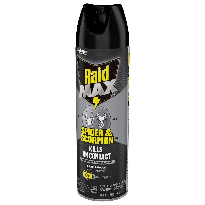 slide 12 of 13, Raid Max Spider and Scorpion Killer Bug Spray - 12oz, 12 oz