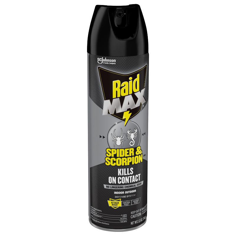 slide 13 of 13, Raid Max Spider and Scorpion Killer Bug Spray - 12oz, 12 oz