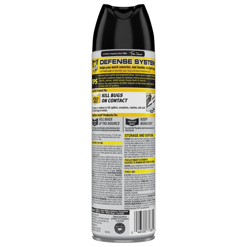 slide 11 of 13, Raid Max Spider and Scorpion Killer Bug Spray - 12oz, 12 oz