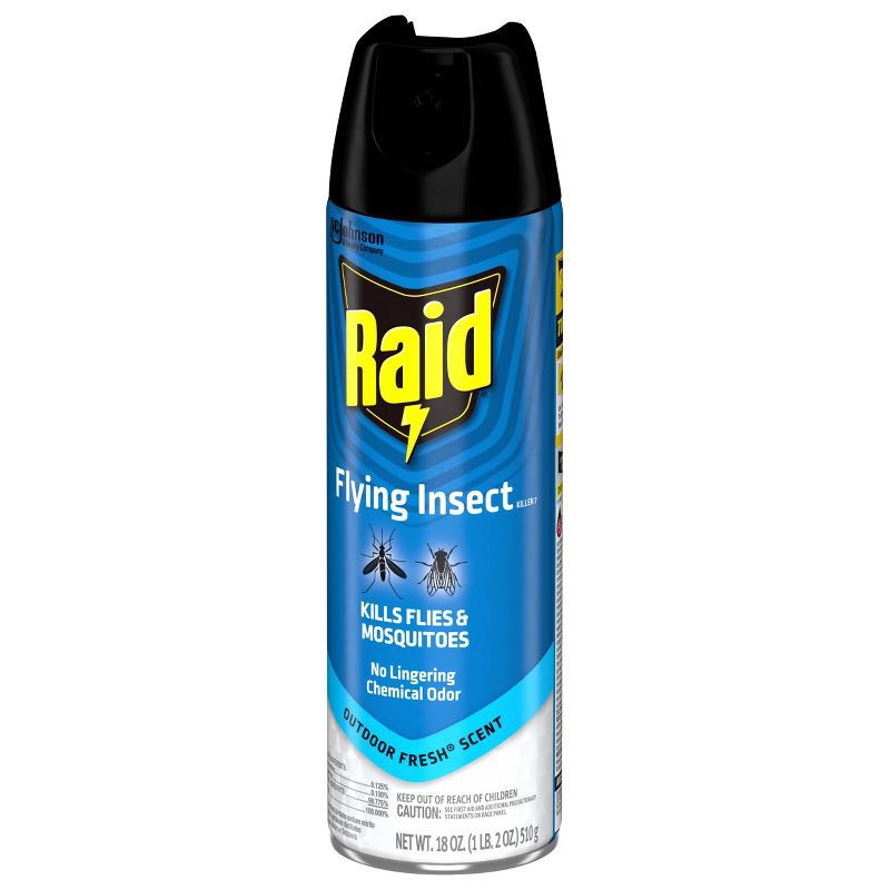 slide 12 of 13, Raid Flying Insect Killer Outdoor Bug Spray - Fresh - 18oz, 18 oz