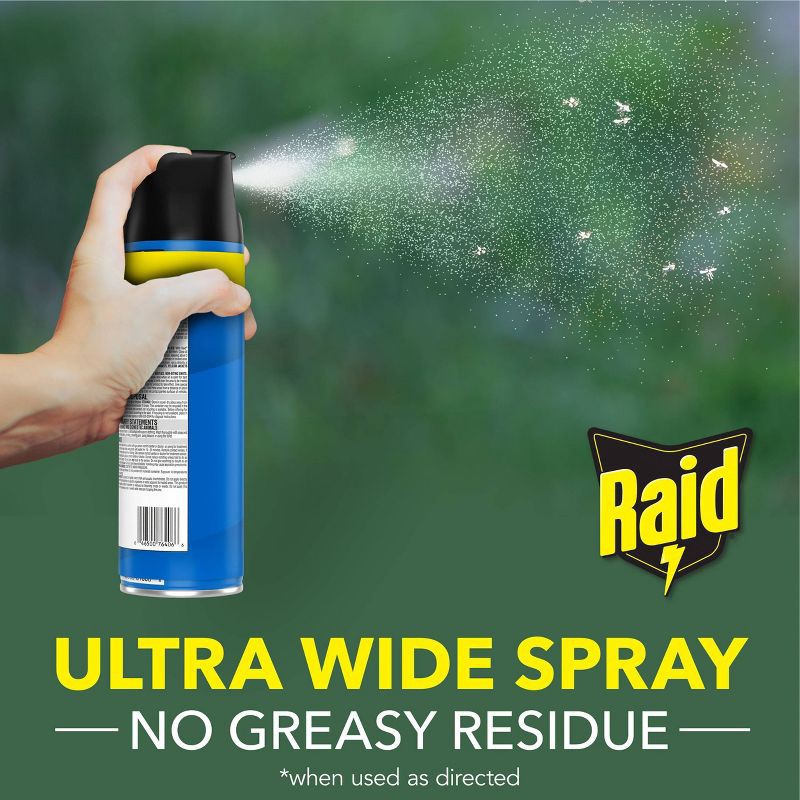 slide 7 of 13, Raid Flying Insect Killer Outdoor Bug Spray - Fresh - 18oz, 18 oz