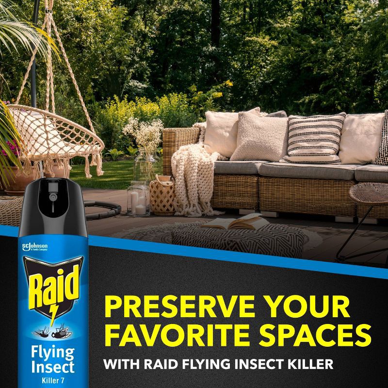 slide 7 of 13, Raid Flying Insect Killer Outdoor Fresh Scent Aerosol - 18oz, 18 oz