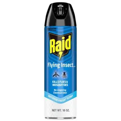 Raid Flying Insect Spray Outdoor Bug Killer - Fresh - 18oz: Liquid Pesticides, Ready to Use, Phenothrin 0.125%