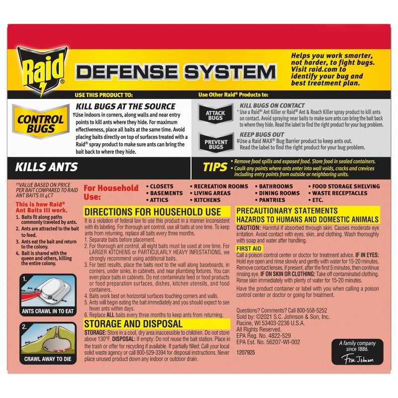 slide 11 of 13, Raid Ant Bait and Indoor Ant Trap - 8ct, 8 ct