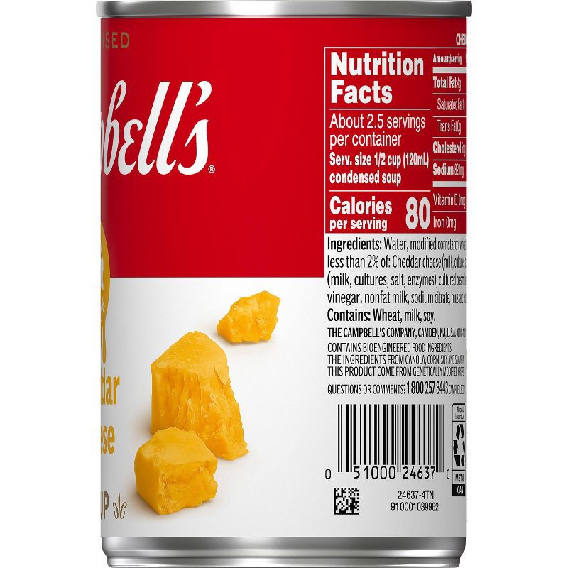 slide 9 of 11, Campbell's Condensed Cheddar Cheese Soup - 10.5oz, 10.5 oz