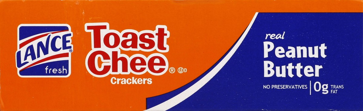 slide 3 of 6, Toast Chee Real Peanut Butter Crackers, 12 oz