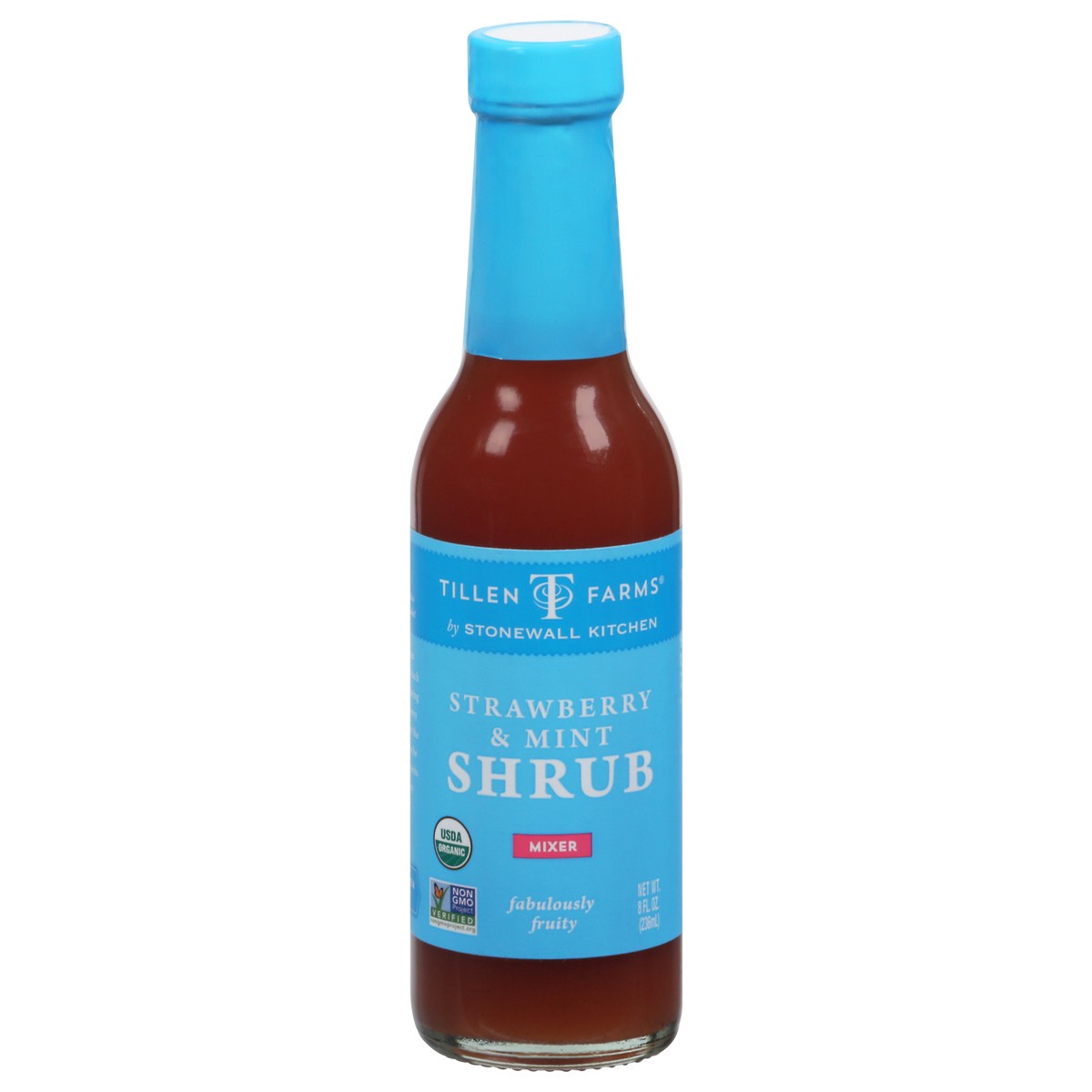 slide 1 of 9, Tillen Farms Mixer Strawberry & Mint Shrub - 8 fl oz, 8 fl oz