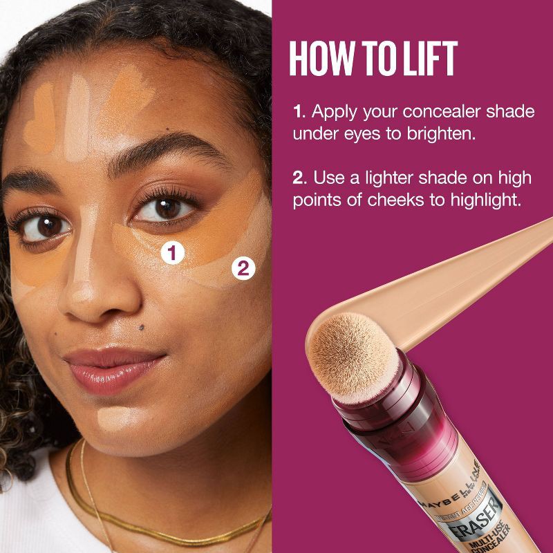 slide 7 of 10, Maybelline Instant Age Rewind Multi-Use Dark Circles Concealer Medium to Full Coverage - 110 Fair - 0.2 fl oz, 0.2 fl oz