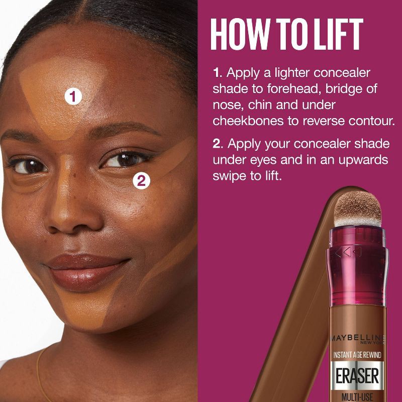 slide 8 of 10, Maybelline Instant Age Rewind Multi-Use Dark Circles Concealer Medium to Full Coverage - 110 Fair - 0.2 fl oz, 0.2 fl oz