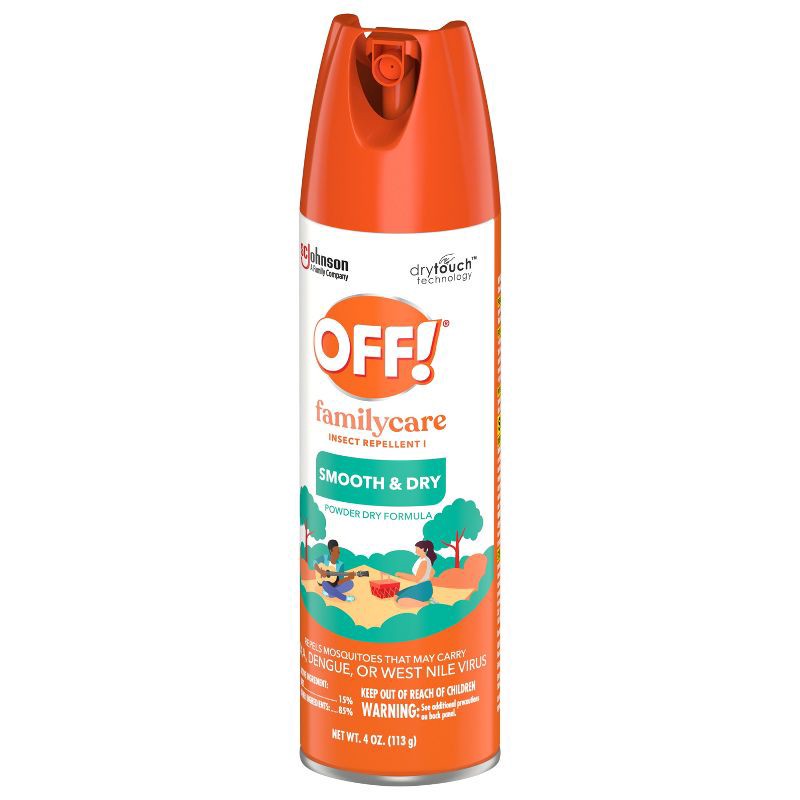 slide 12 of 13, OFF! FamilyCare Mosquito Spray & Insect Repellent Smooth & Dry- 4oz, 4 oz