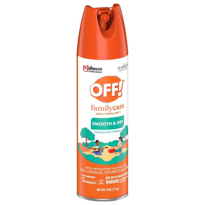 slide 13 of 13, OFF! FamilyCare Mosquito Spray & Insect Repellent Smooth & Dry- 4oz, 4 oz