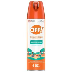 OFF! FamilyCare Mosquito Spray & Insect Repellent Smooth & Dry- 4oz