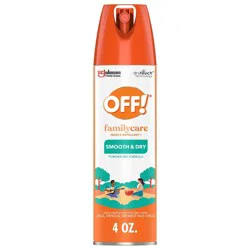 OFF! FamilyCare Mosquito Spray & Insect Repellent Smooth & Dry- 4oz