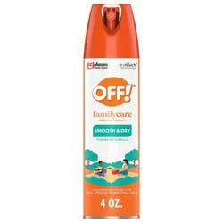 OFF! FamilyCare Mosquito Spray & Insect Repellent Smooth & Dry- 4oz