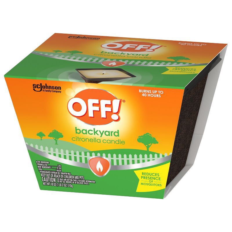 slide 12 of 13, OFF! 18oz Citronella Candle Outdoor Bug Deterrent Mosquito Candle - 18oz, 18 oz