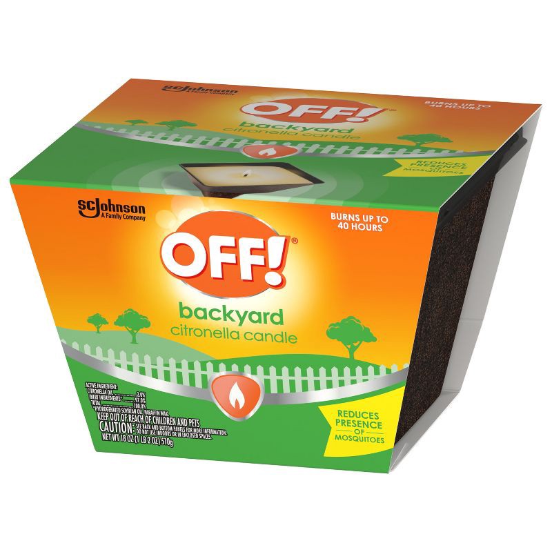 slide 12 of 13, OFF! 18oz Citronella Candle Outdoor Bug Deterrent Mosquito Candle - 18oz, 18 oz