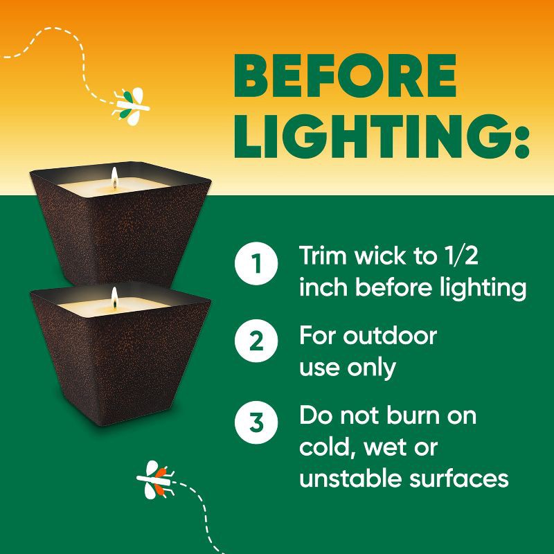 slide 6 of 13, OFF! 18oz Citronella Candle Outdoor Bug Deterrent Mosquito Candle - 18oz, 18 oz