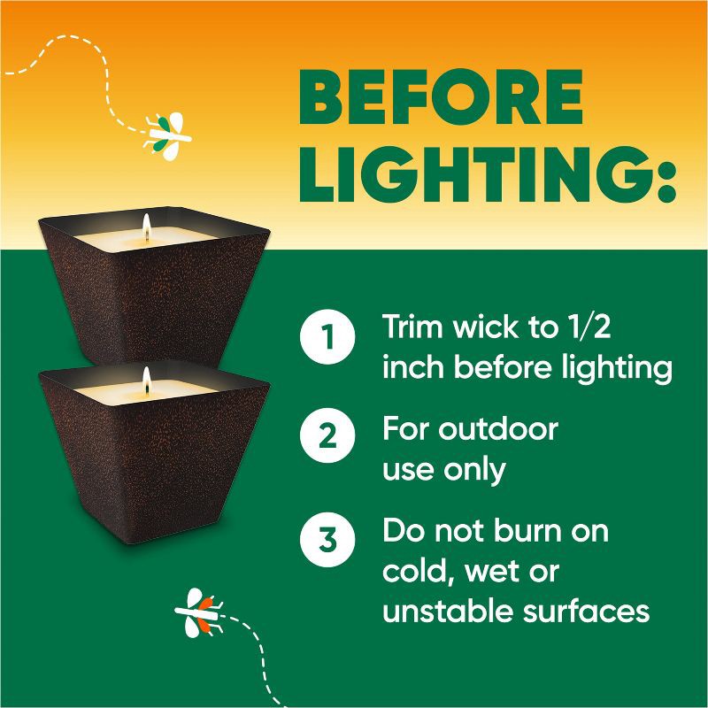 slide 6 of 13, OFF! 18oz Citronella Candle Outdoor Bug Deterrent Mosquito Candle - 18oz, 18 oz