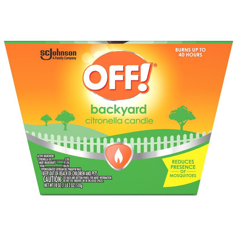 slide 10 of 13, OFF! 18oz Citronella Candle Outdoor Bug Deterrent Mosquito Candle - 18oz, 18 oz