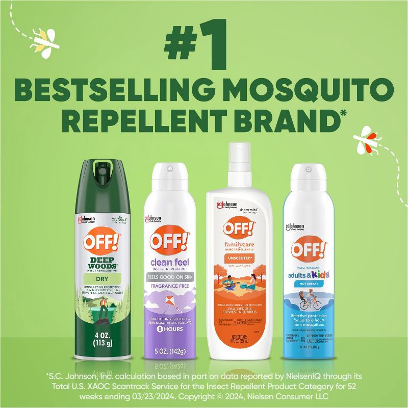 slide 9 of 13, OFF! Deep Woods Bug & Mosquito Spray - 4oz, 4 oz
