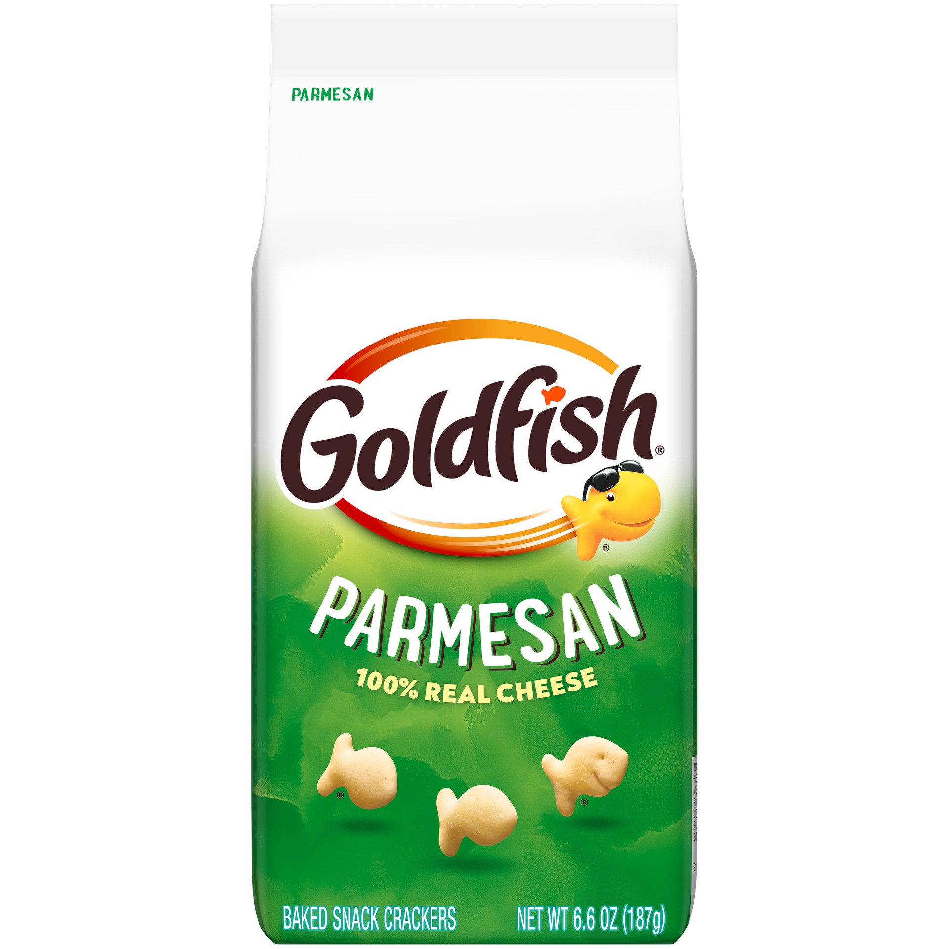 slide 1 of 5, Goldfish Parmesan Cheese Crackers, 6.6 Oz Bag, 6.6 oz