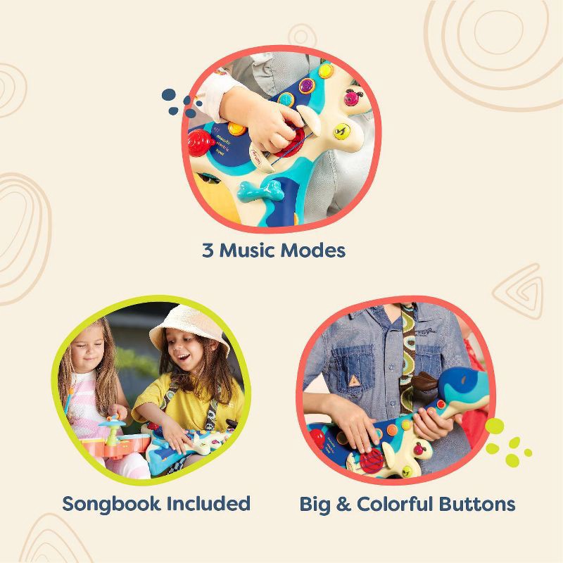 slide 3 of 10, B. toys Interactive Dog Guitar - Woofer, 1 ct