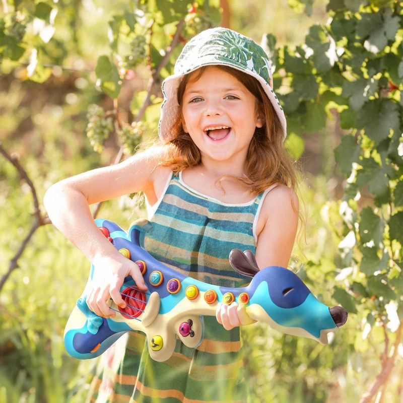 slide 6 of 10, B. toys Interactive Dog Guitar - Woofer, 1 ct