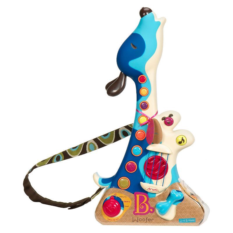 slide 10 of 10, B. toys Interactive Dog Guitar - Woofer, 1 ct