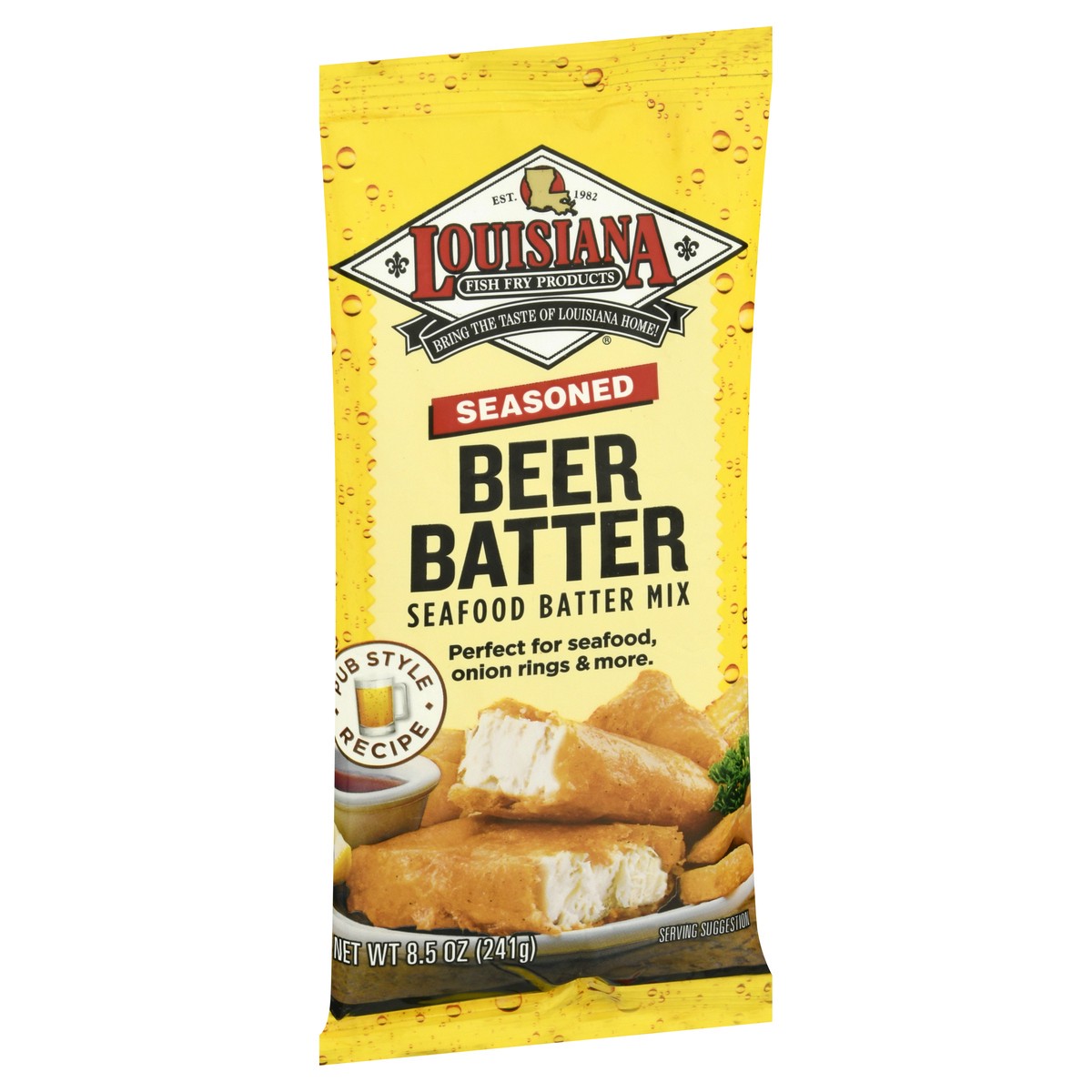 slide 4 of 9, Louisiana Fish Fry Products Seasoned Beer Batter 8.5 oz, 8.5 oz