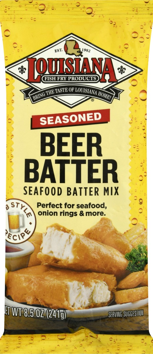 slide 6 of 9, Louisiana Fish Fry Products Seasoned Beer Batter 8.5 oz, 8.5 oz