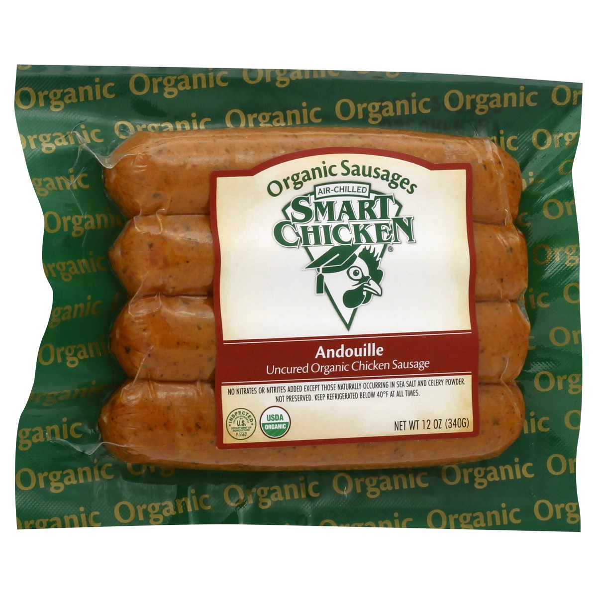 slide 2 of 10, Smart Chicken Organic Andouille Sausage, 12 oz