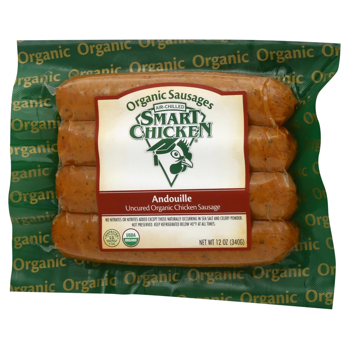 slide 3 of 10, Smart Chicken Organic Andouille Sausage, 12 oz