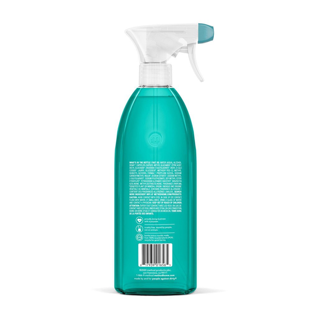 slide 2 of 3, Method Cleaning Products Foaming Bathroom Cleaner Eucalyptus Mint Spray Bottle 28 fl oz, 28 fl oz