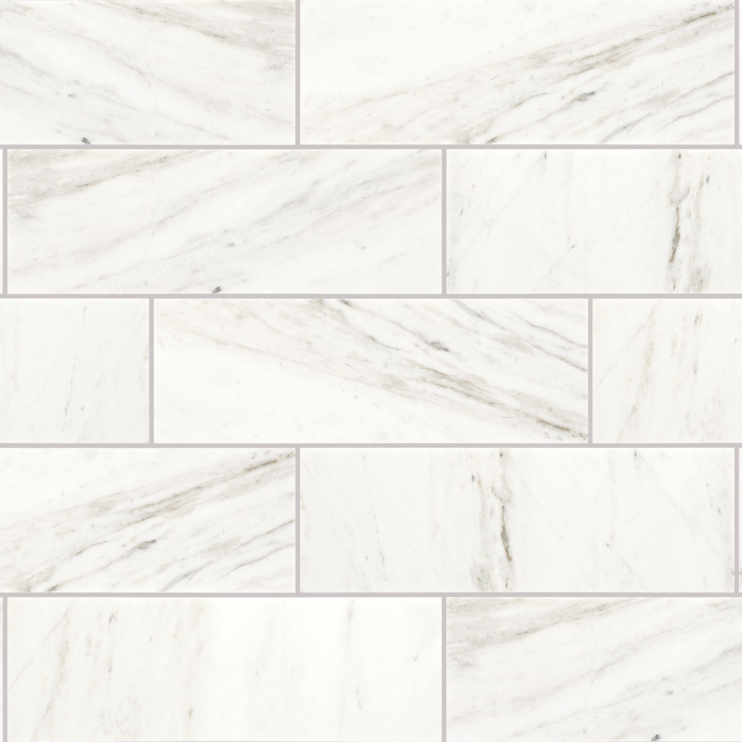 slide 1 of 6, Daltile Genuine Stone White Ember 4-in x 12-in Honed Natural stone Marble Marble look Floor and Wall Tile ( 0.33-sq ft / Piece ), 1 ct