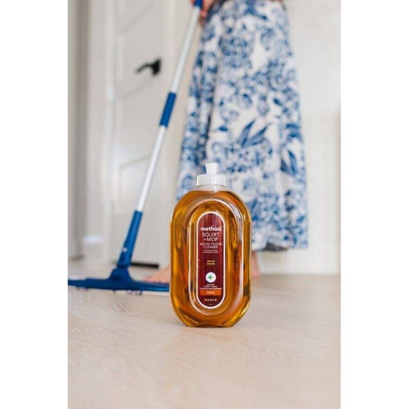 slide 3 of 7, Method Almond Cleaning Products Squirt + Mop Wood Floor Cleaner - 25 fl oz, 25 fl oz