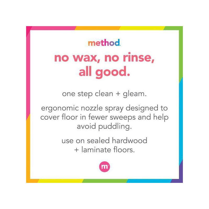 slide 6 of 7, Method Almond Cleaning Products Squirt + Mop Wood Floor Cleaner - 25 fl oz, 25 fl oz