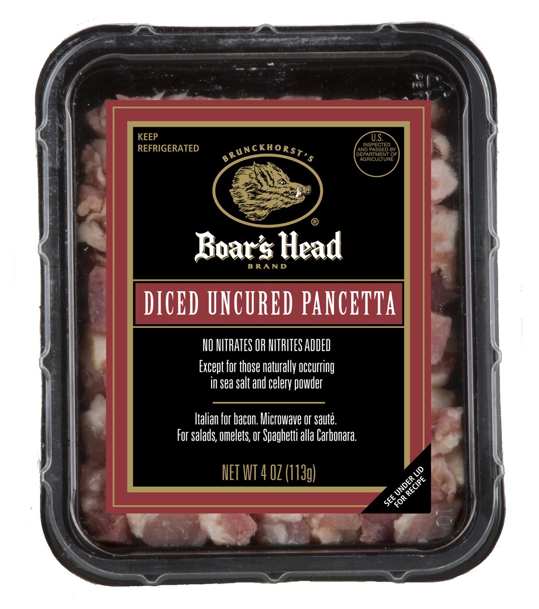 slide 1 of 9, Boar's Head Diced Pancetta, 4 oz