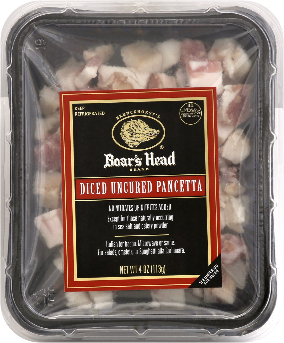 slide 9 of 9, Boar's Head Diced Pancetta, 4 oz