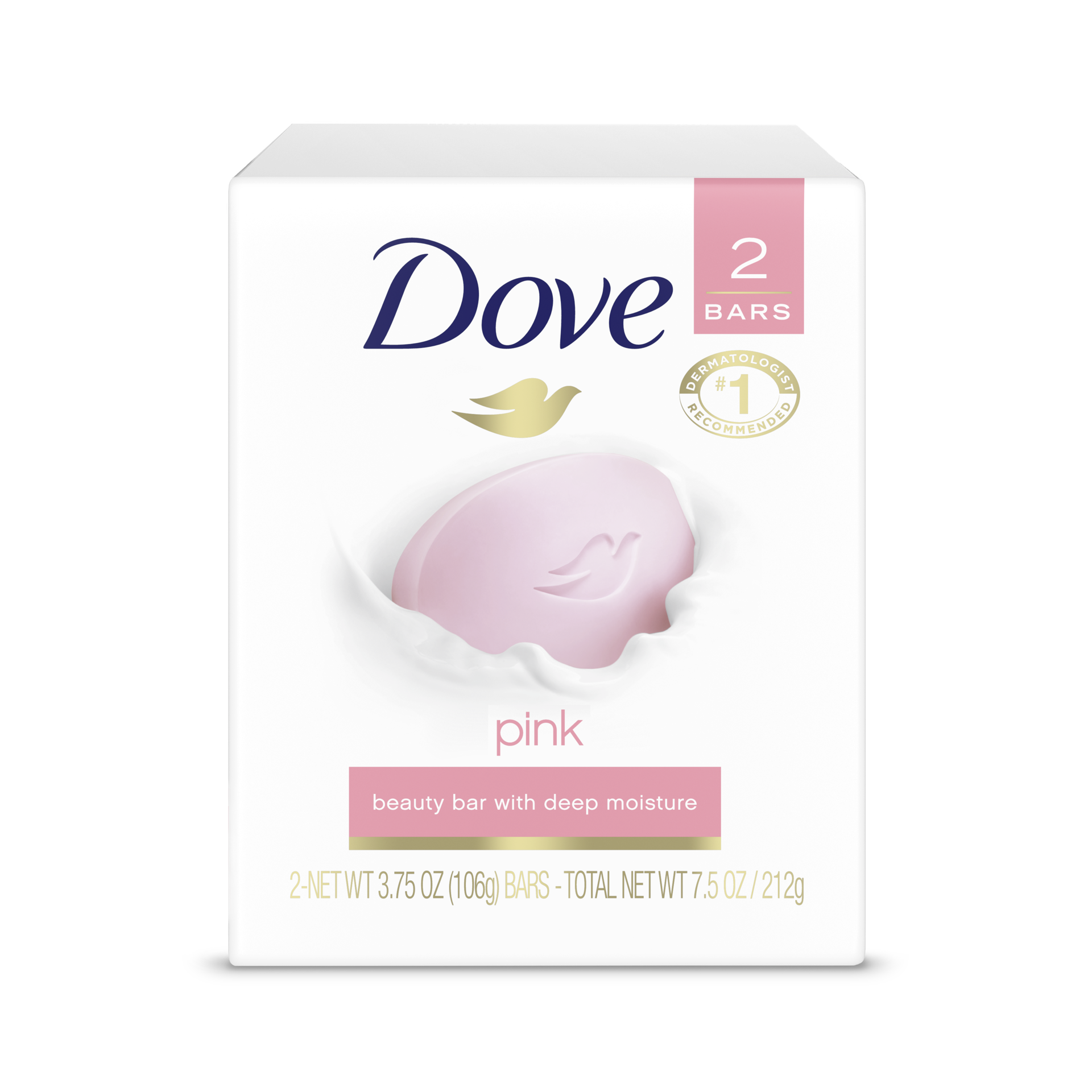 slide 5 of 6, Dove Bath Soap Pink, 2 ct
