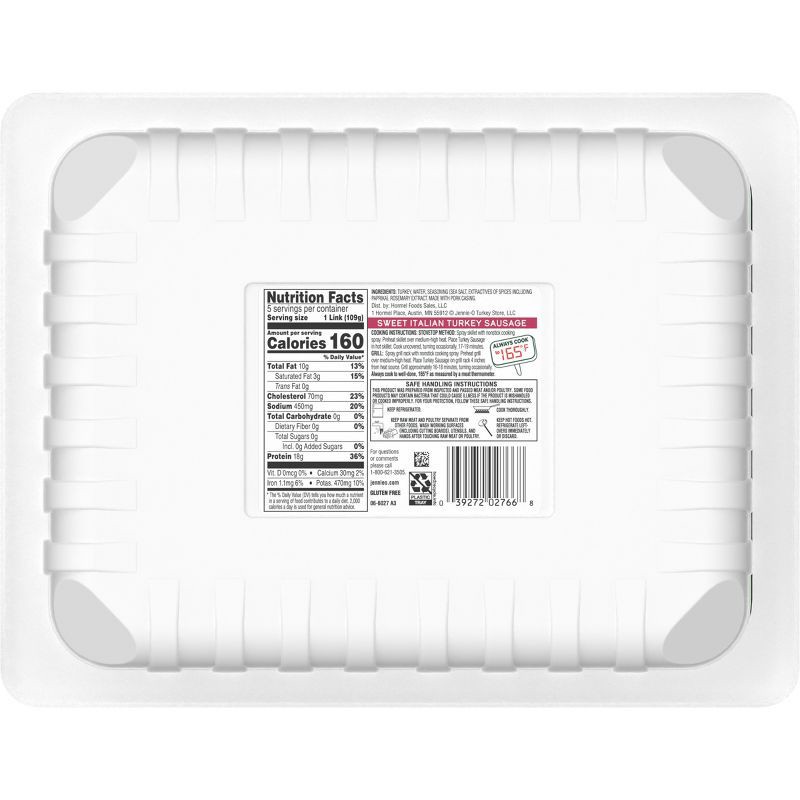 slide 4 of 7, Jennie-O All-Natural Lean Sweet Italian Turkey Sausage - 19.5oz, 19.5 oz
