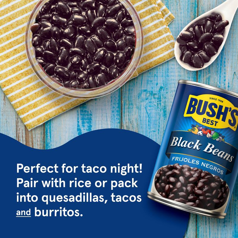 slide 5 of 8, Bush's Black Beans - 15oz, 15 oz