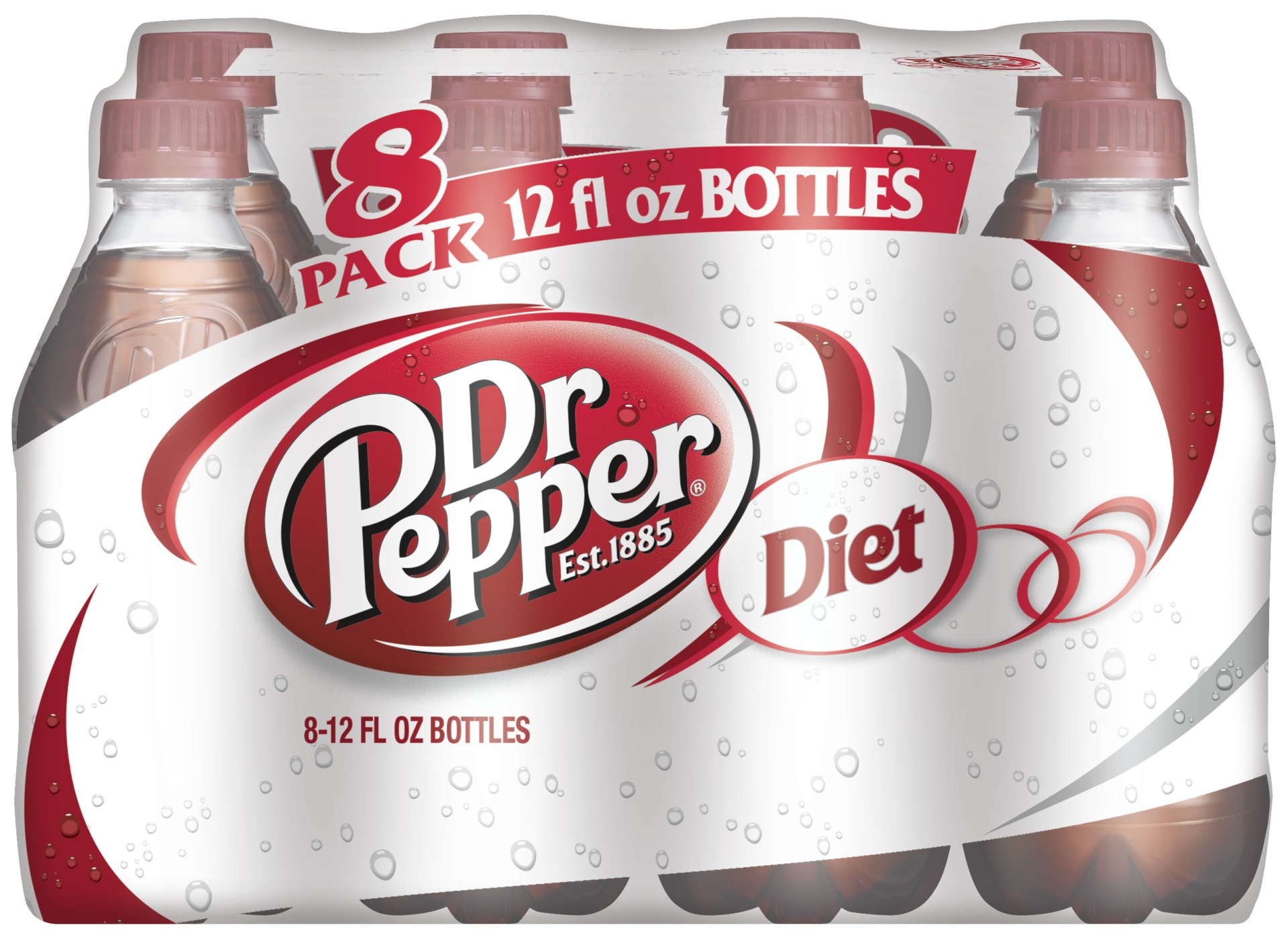 slide 1 of 2, Diet Dr Pepper, 8 ct; 12 fl oz