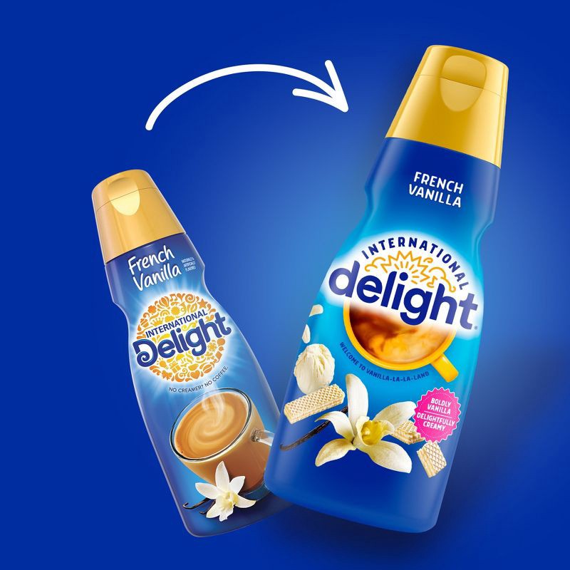 slide 2 of 13, International Delight French Vanilla Coffee Creamer - 32 fl oz (1qt) Bottle, 32 fl oz, 1 qt