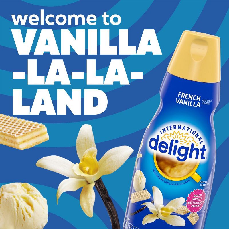 slide 4 of 12, International Delight French Vanilla Coffee Creamer - 32 fl oz (1qt) Bottle, 32 fl oz, 1 qt