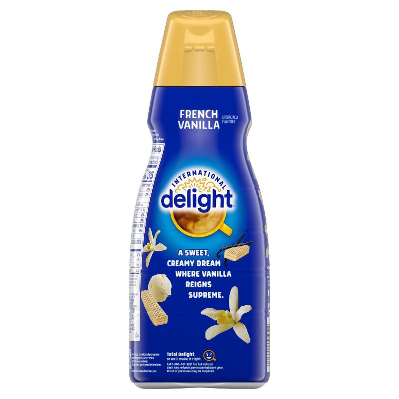 slide 10 of 13, International Delight French Vanilla Coffee Creamer - 32 fl oz (1qt) Bottle, 32 fl oz, 1 qt