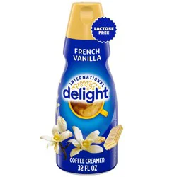 International Delight French Vanilla Coffee Creamer - 32 fl oz (1qt) Bottle: Lactose-Free, Gluten-Free